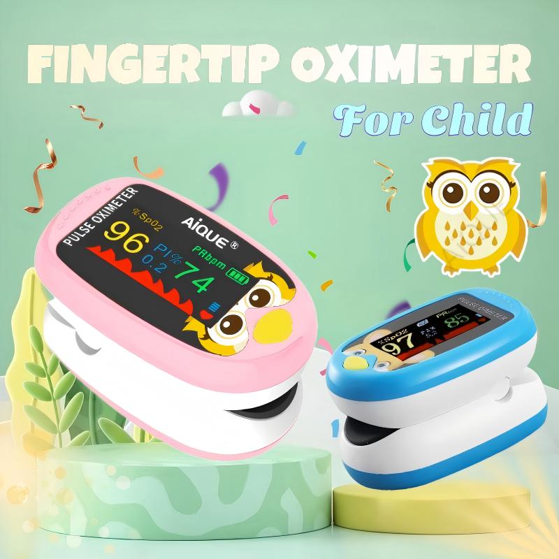 Pulse Oximeter Fingertip Rechargeable - AiQUE детский пульсоксиметр на кончике пальца