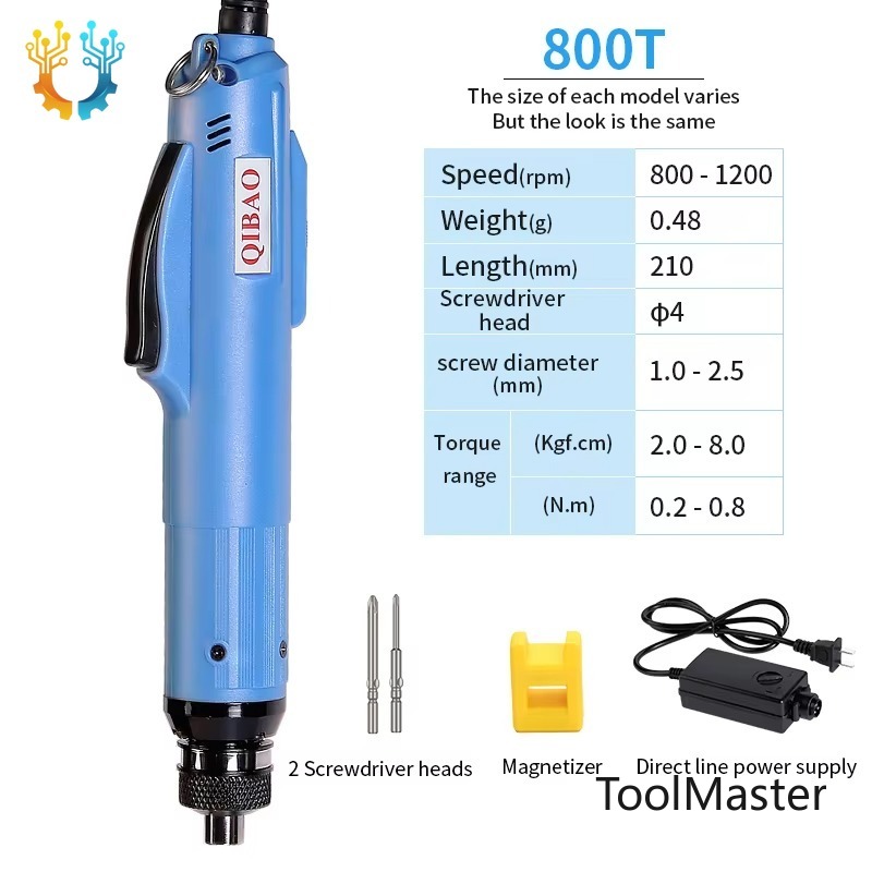 Industrial Tools - 【2026】Электрическая отвертка-дрель 800Т, автоматическая, промышленная, прецизионная