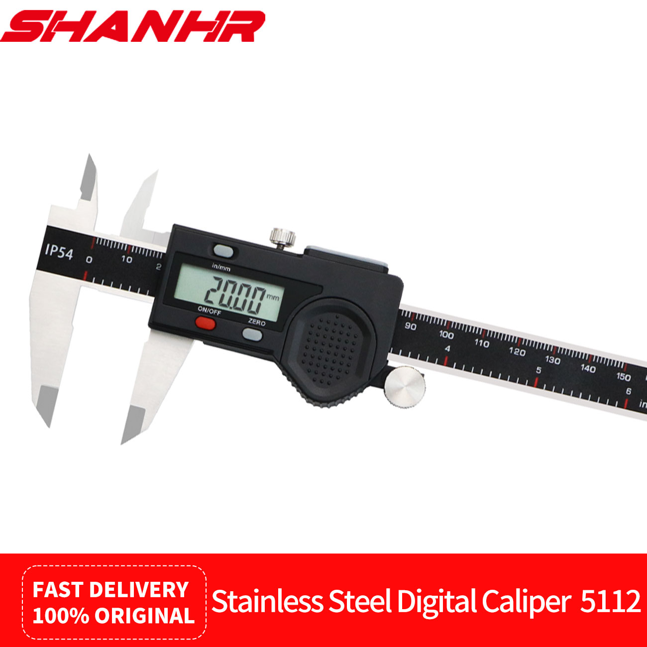 Digital Caliper 150Mm Stainless Steel - Цифровой штангенциркуль SHANHR IP54 водонепроницаемый, из