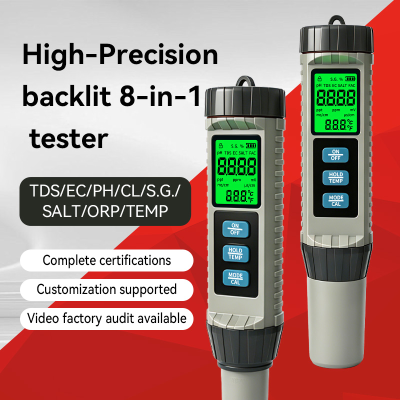 Ph Meter Digital Water Tester - Портативный многофункциональный тестер качества воды MF-X81