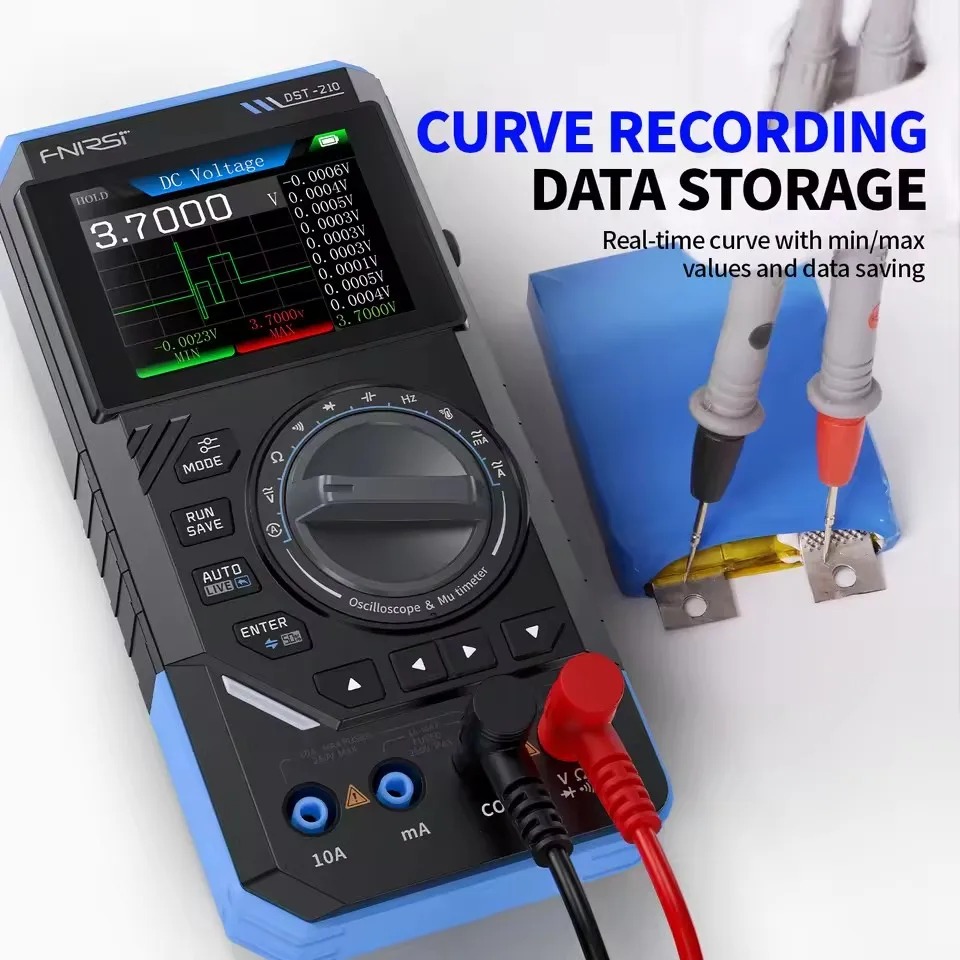 Fnirsi Digital Oscilloscope Handheld - Цифровой мультиметр DST210 3-в-1 с осциллографом