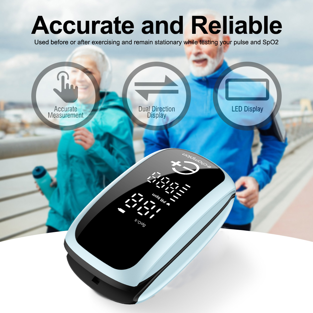 AiQUE перезаряжаемый медицинск – обзор и цена Pulse Oximeter Fingertip Rechargeable
