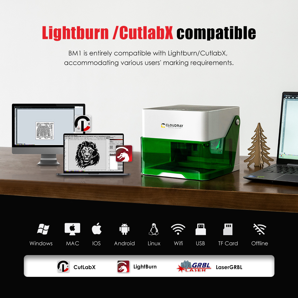 Cloudray 5000 МВт Мини-лазерны – обзор и цена Fiber Laser Marking Machine 30W