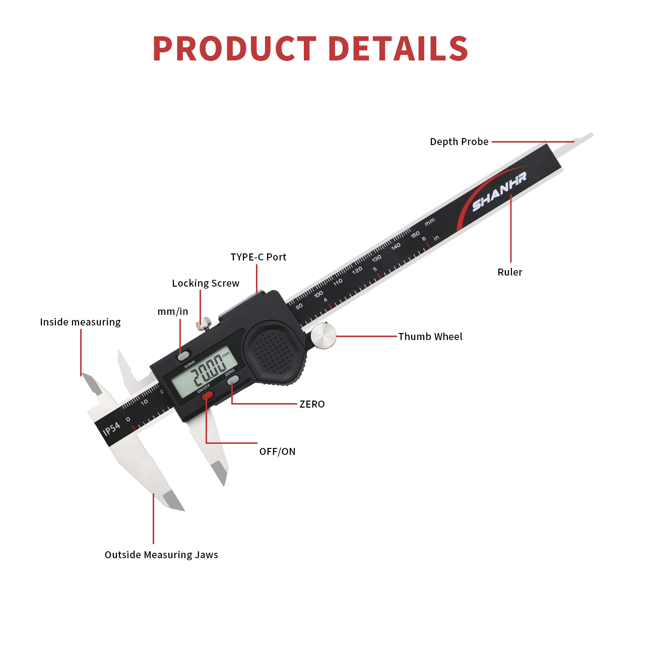 Электронный цифровой штангенци – обзор и цена Digital Caliper 150Mm Stainless Steel